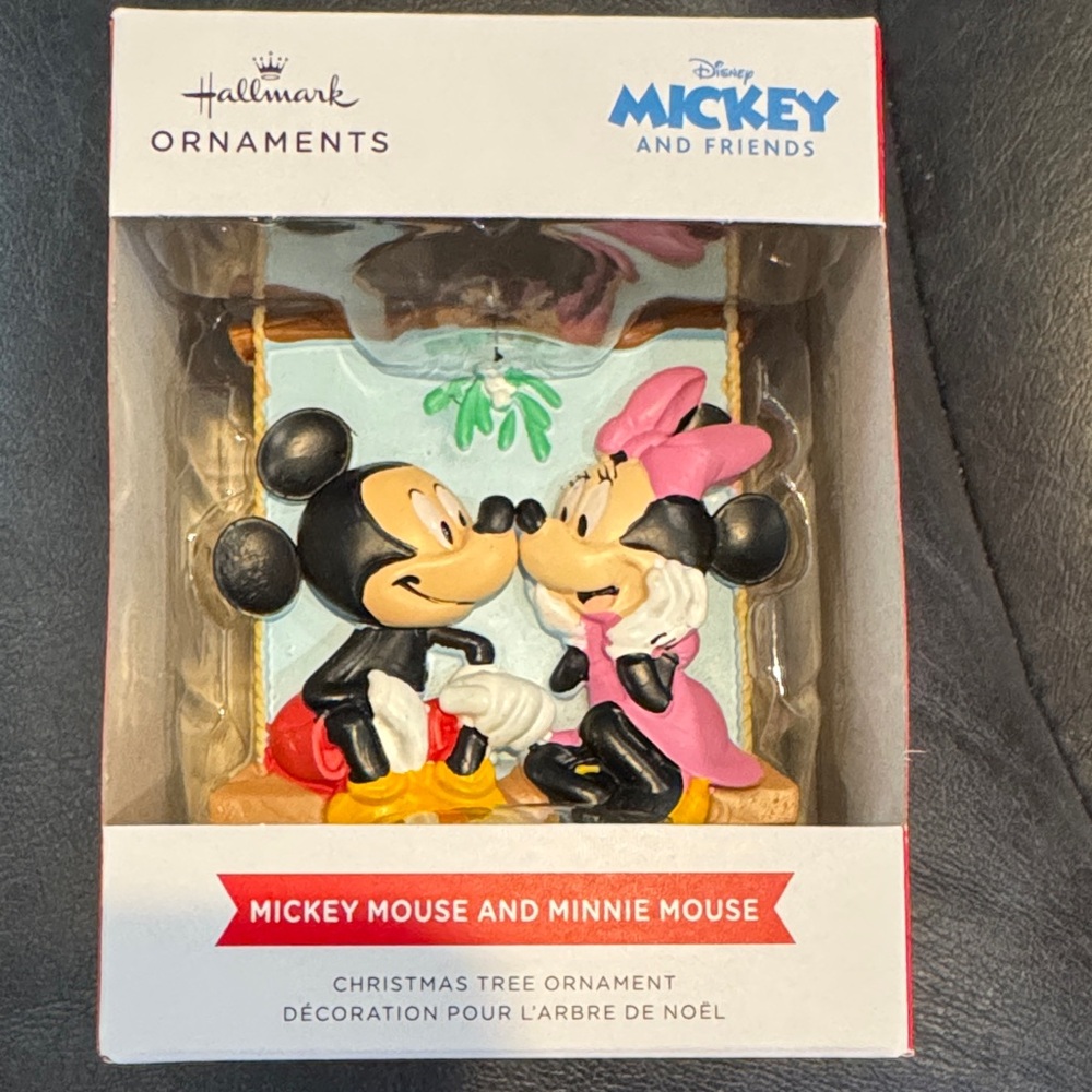 Hallmark Disney Mickey and Minnie Mouse Ornament - Mistletoe